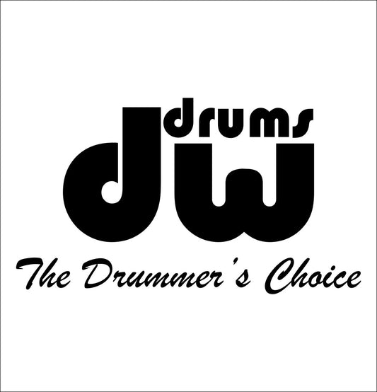 Drum Workshop decal, music instrument decal, car decal sticker