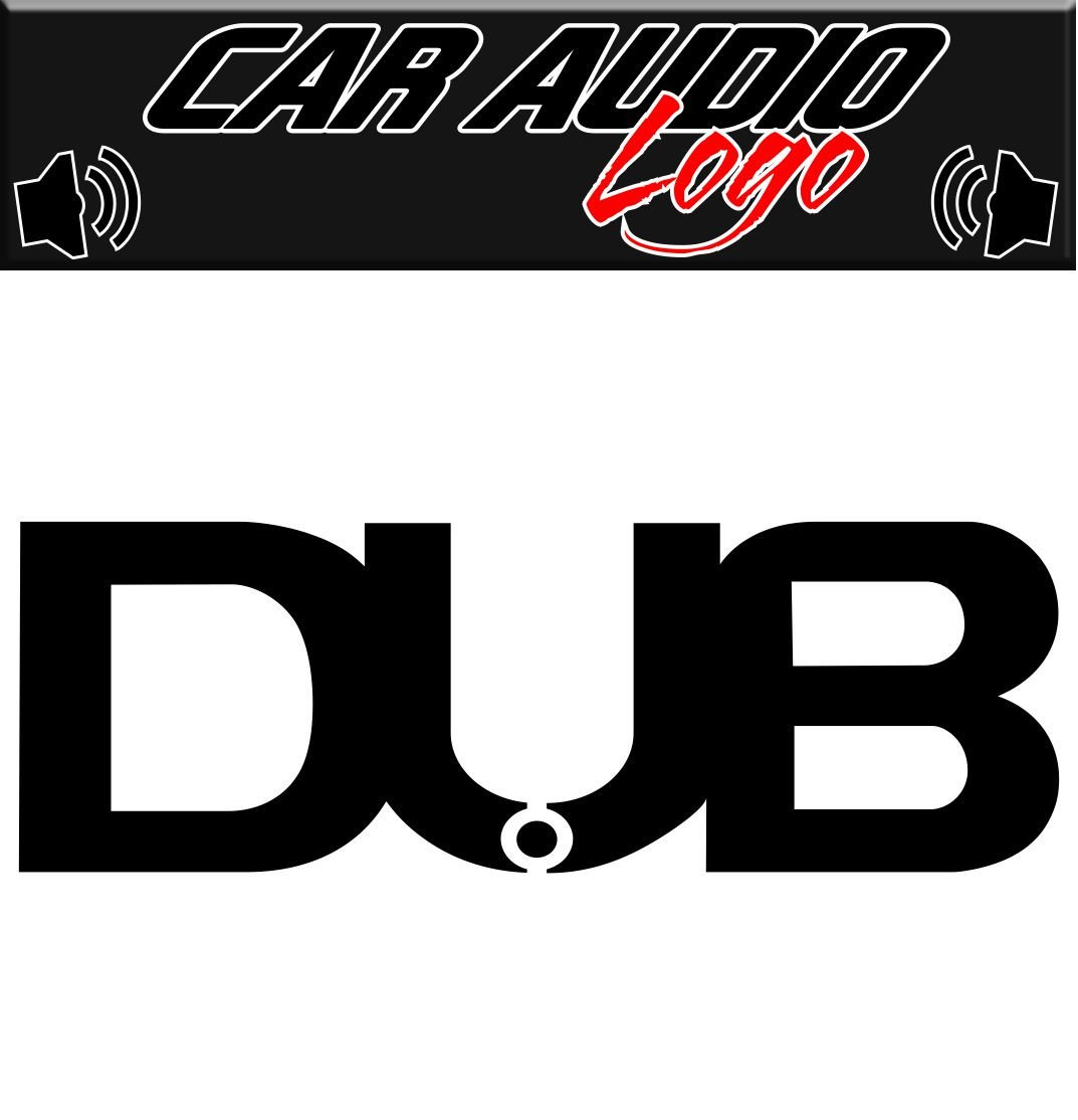 dub car audio decal - North 49 Decals