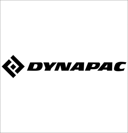 Dynapac decal, car decal sticker