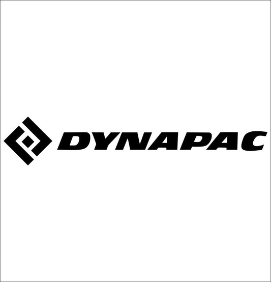 Dynapac decal, car decal sticker