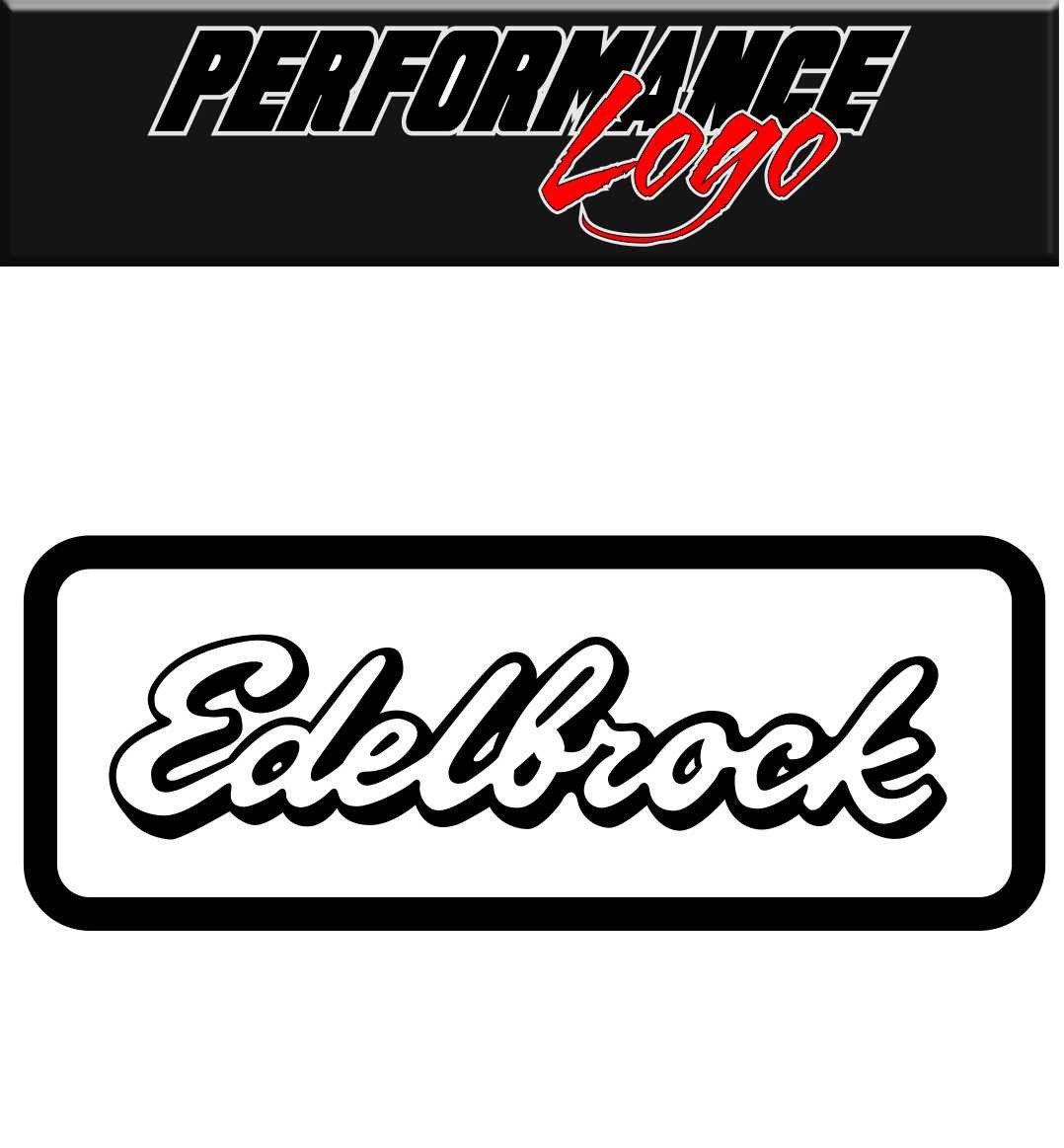 Edelbrock decal performance decal sticker