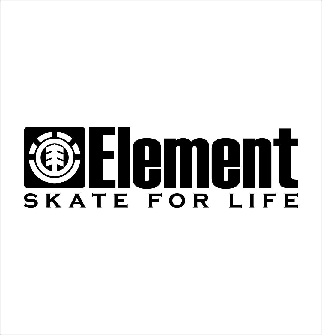 Element Skateboards decal, skateboarding decal, car decal sticker