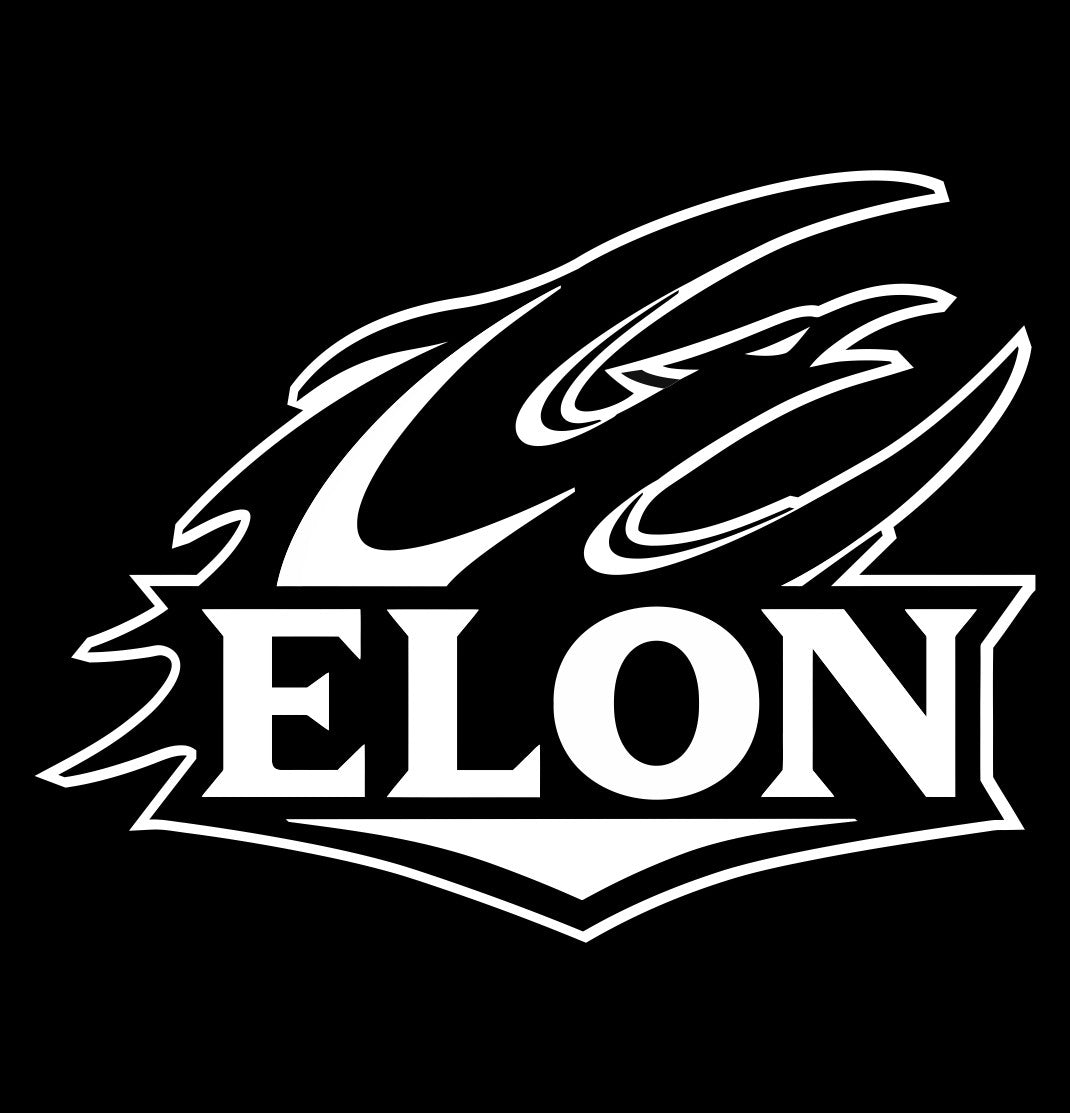 Elon Phoenix decal, car decal sticker, college football