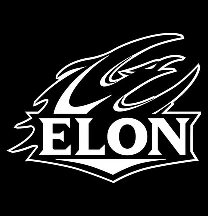 Elon Phoenix decal, car decal sticker, college football