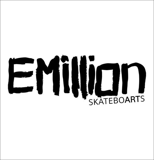 Emillion Skateboarts decal, skateboarding decal, car decal sticker