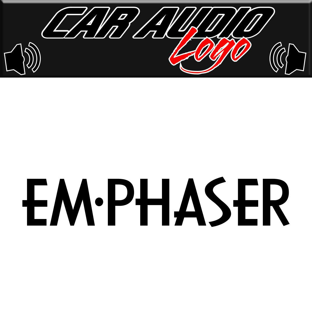 Emphaser decal, sticker, audio decal