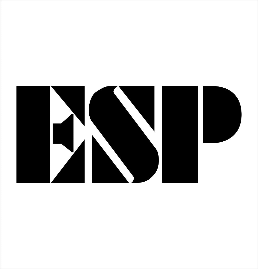 ESP Guitars decal, music instrument decal, car decal sticker