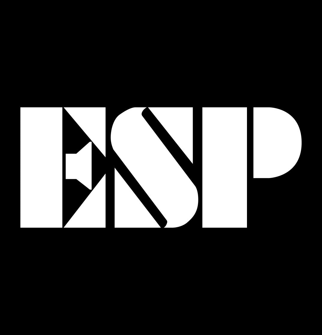 ESP Guitars decal, music instrument decal, car decal sticker