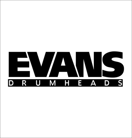 Evans Drumheads decal, music instrument decal, car decal sticker