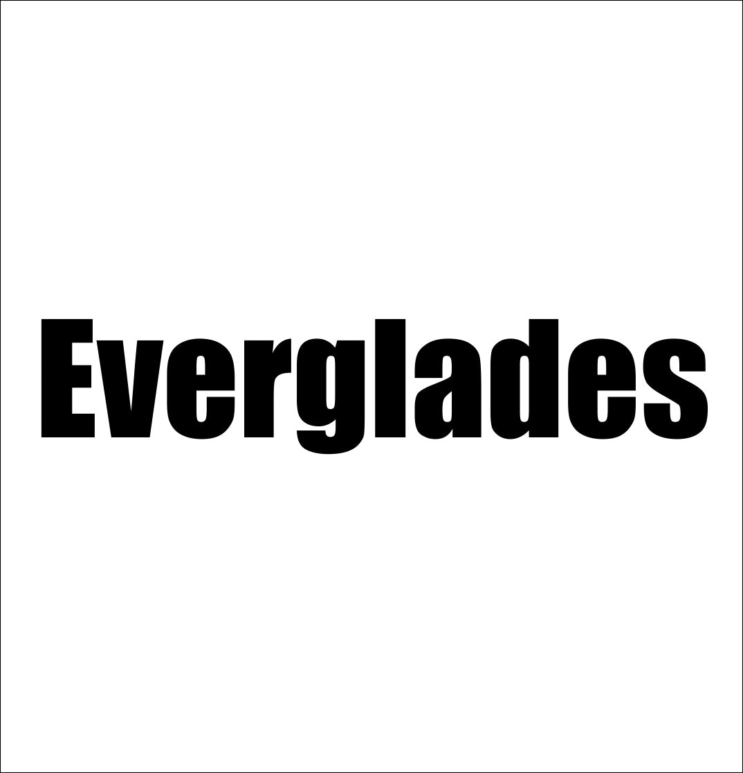 everglades boats decal, car decal, fishing hunting sticker