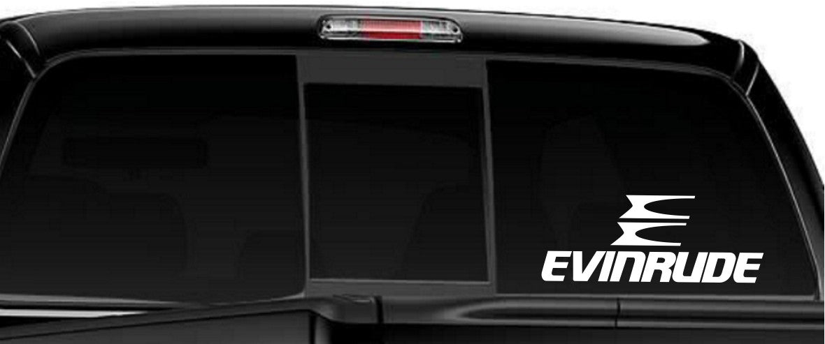 Evinrude decal, sticker, car decal