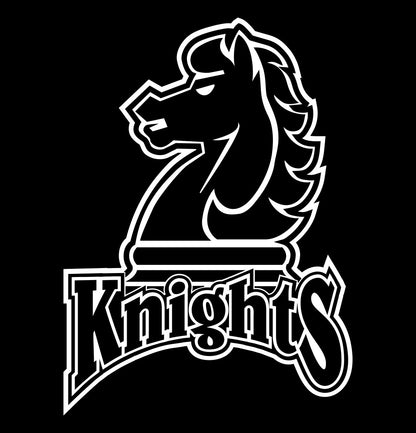 Fairleigh Dickinson Knights decal, car decal sticker, college football