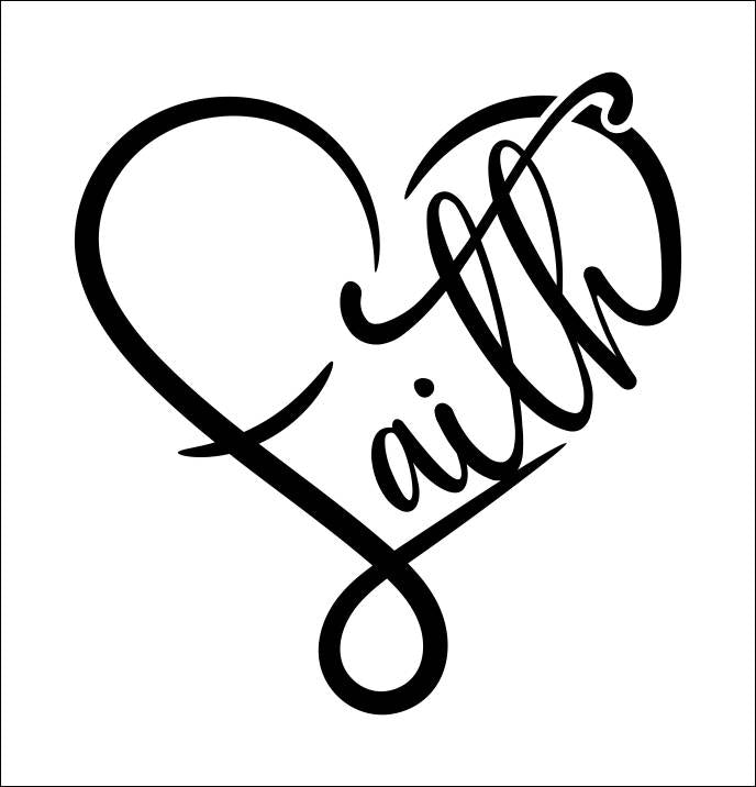 faith decal sticker