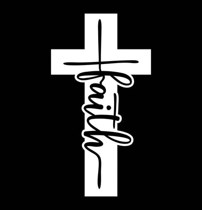 Faith Cross decal