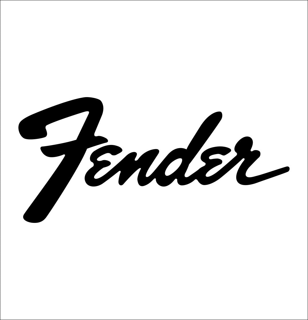 Fender decal, music instrument decal, car decal sticker