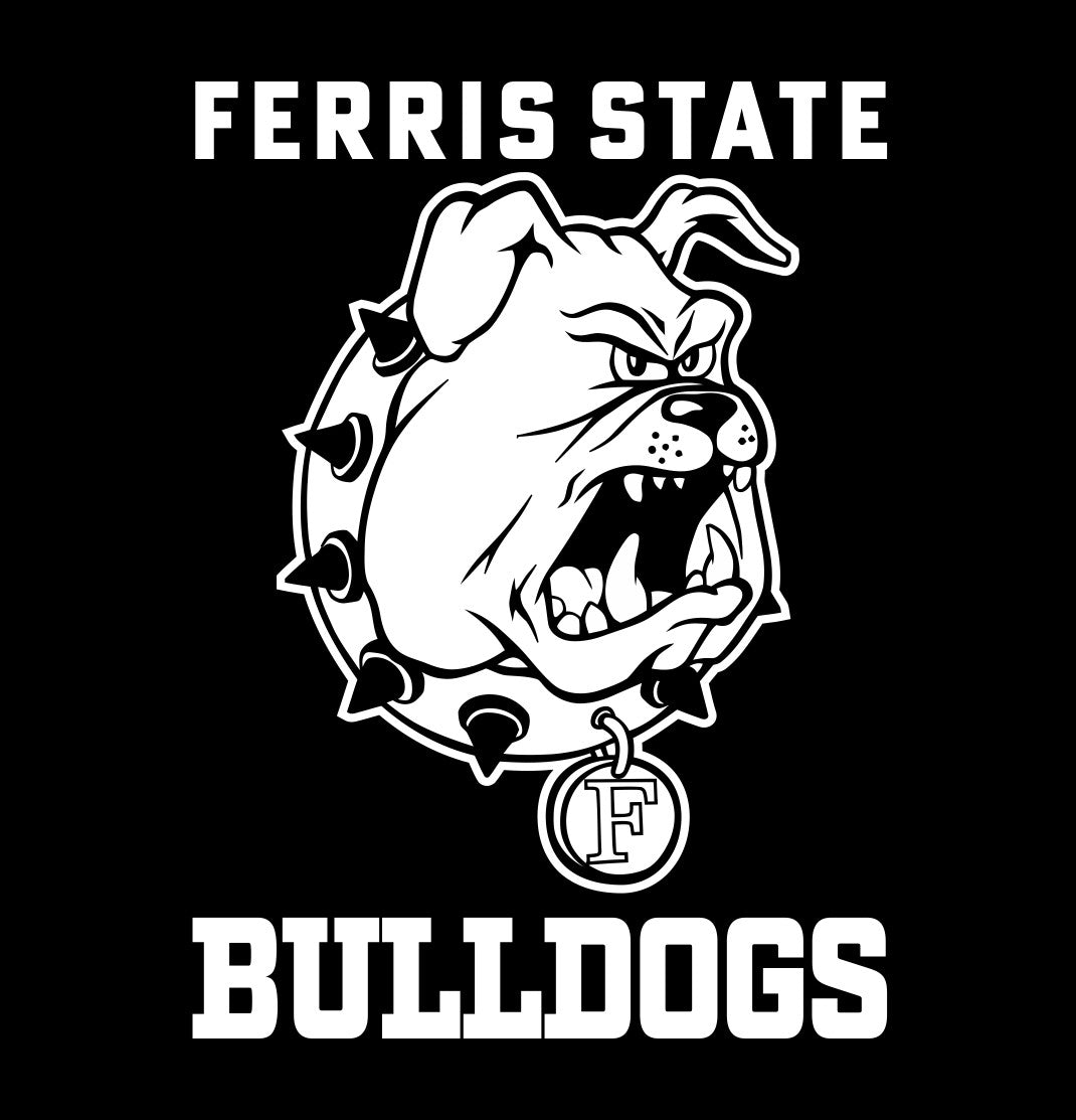 Ferris State Bulldogs decal, car decal sticker, college football