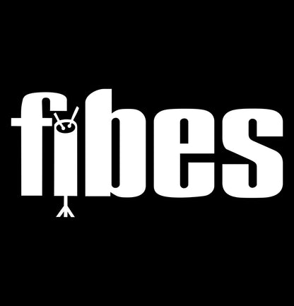 Fibes decal, music instrument decal, car decal sticker