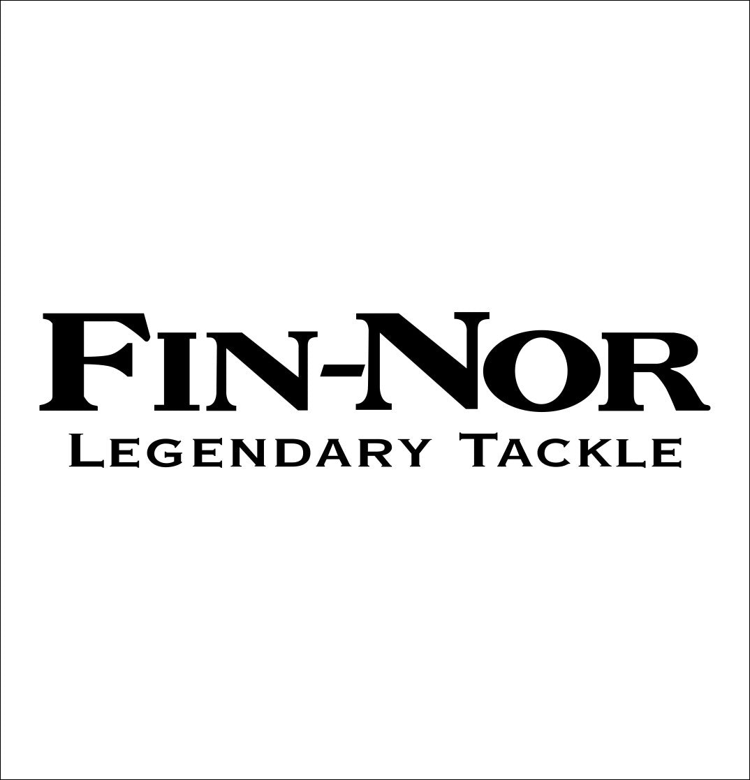 Fin-Nor decal, fishing hunting car decal sticker