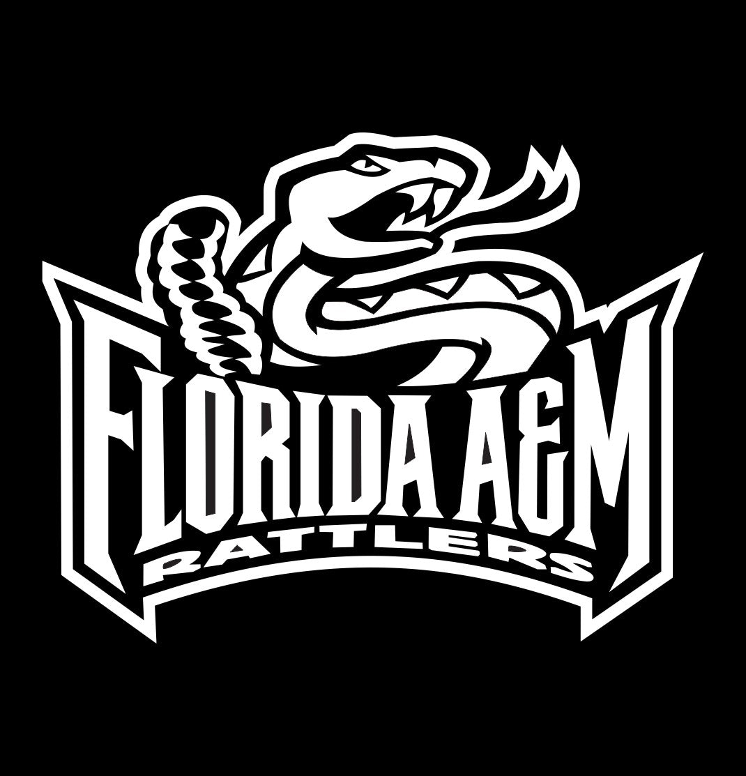 Florida A&M Rattlers decal, car decal sticker, college football