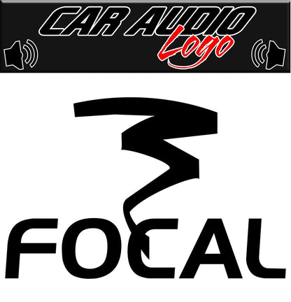 Focal decal, sticker, audio decal