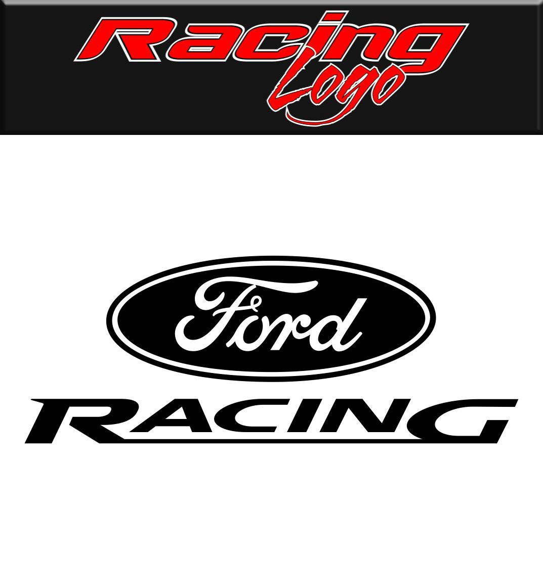 Ford Racing decal, racing sticker