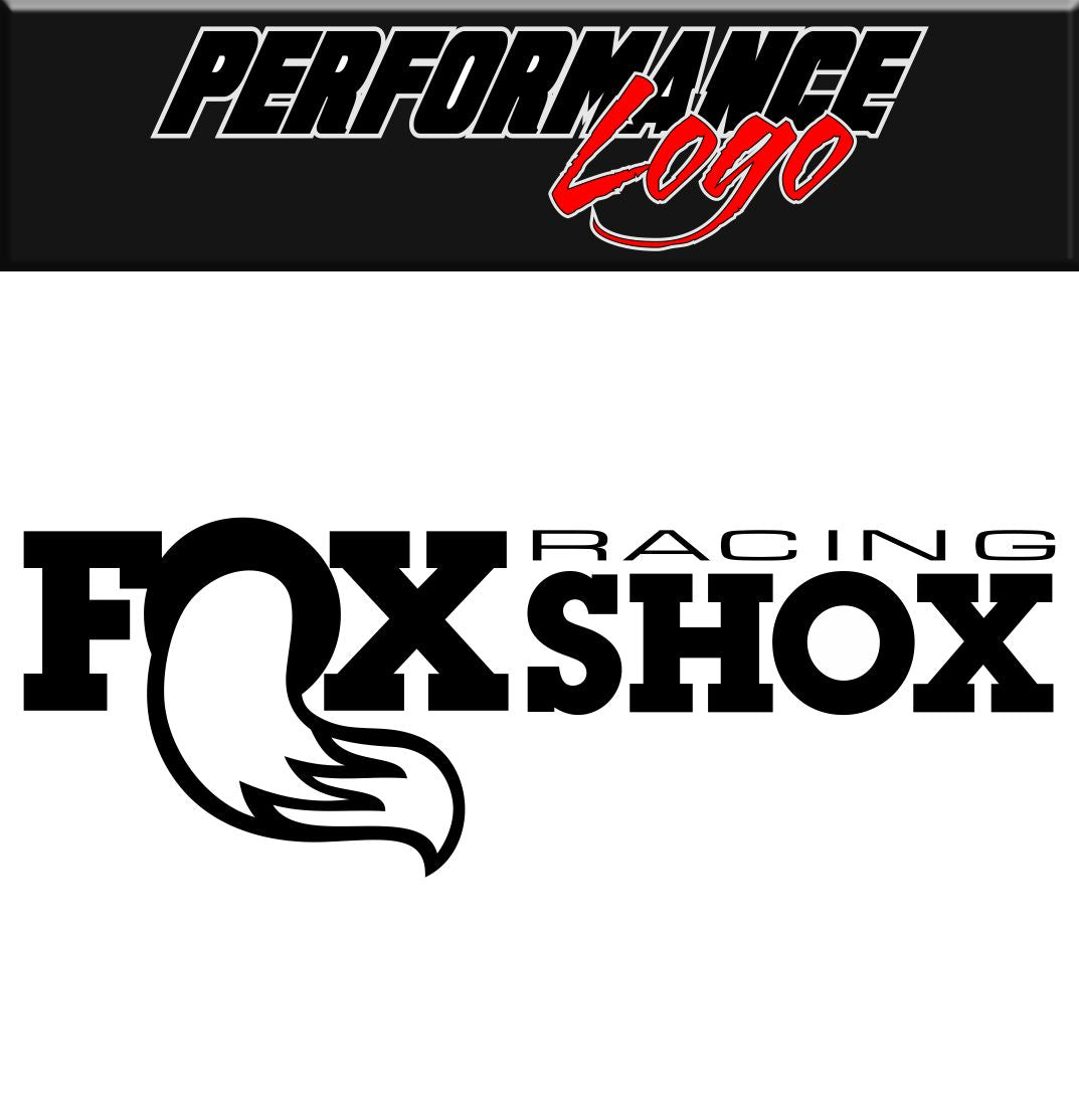 Fox Racing Shox decal performance decal sticker