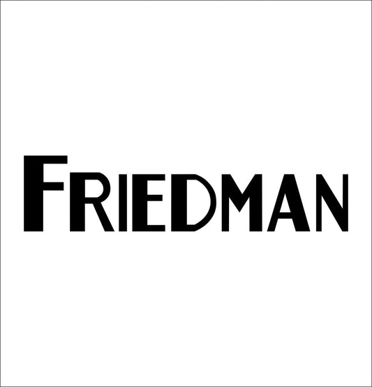 Friedman decal, music instrument decal, car decal sticker