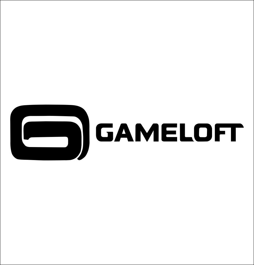 Gameloft decal, video game decal, sticker, car decal