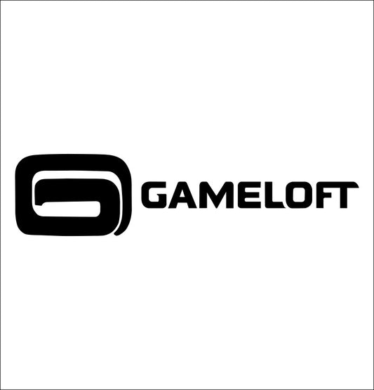 Gameloft decal, video game decal, sticker, car decal