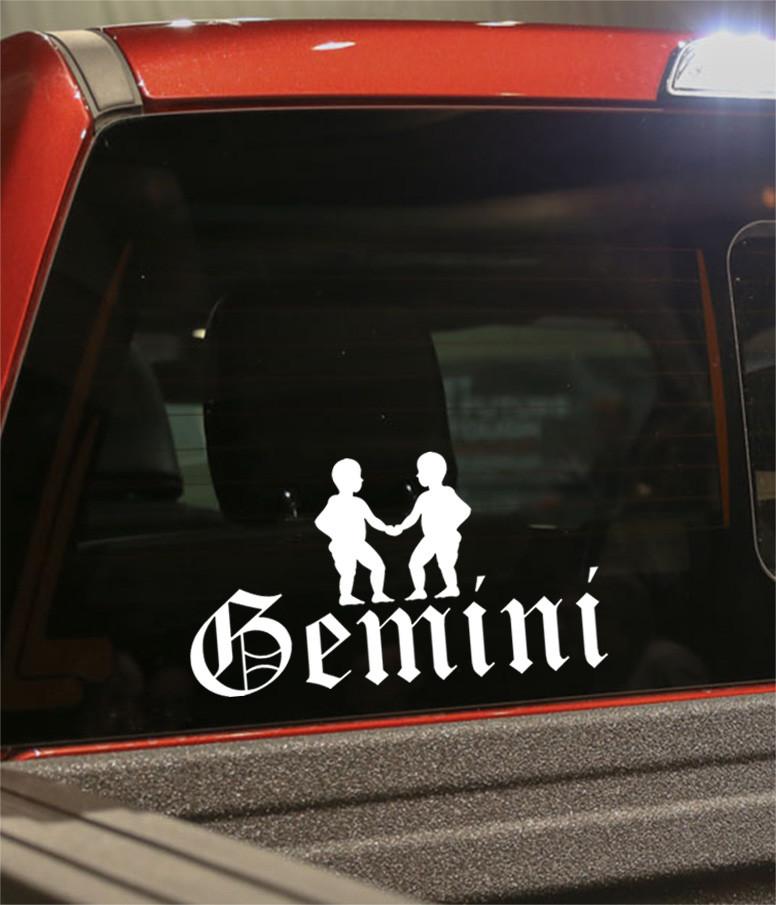 gemini 3 zodiac decal - North 49 Decals