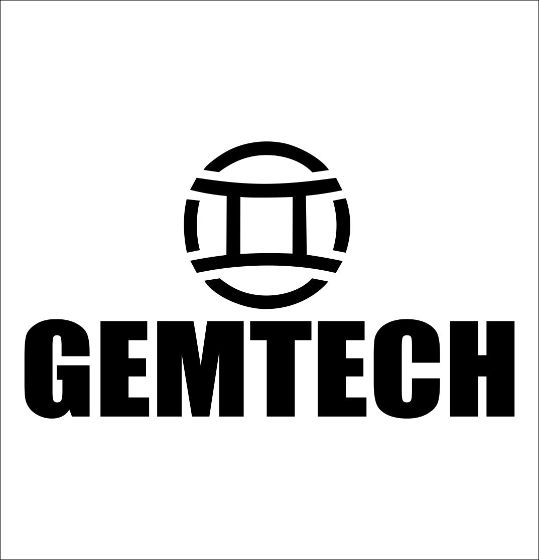 Gemtech decal, firearm decal, car decal sticker