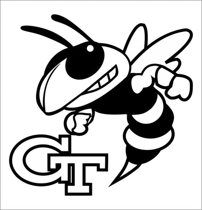 Georgia Tech Hornets decal, car decal sticker, college football