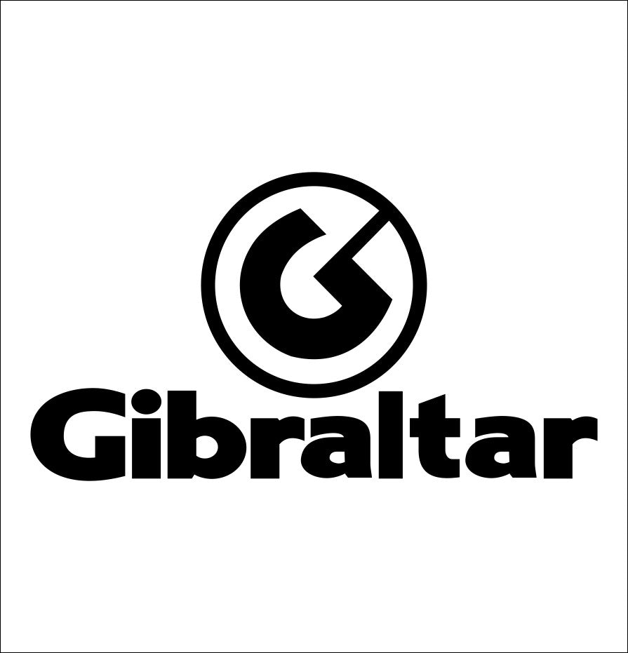 Gibraltar Hardware decal, music instrument decal, car decal sticker