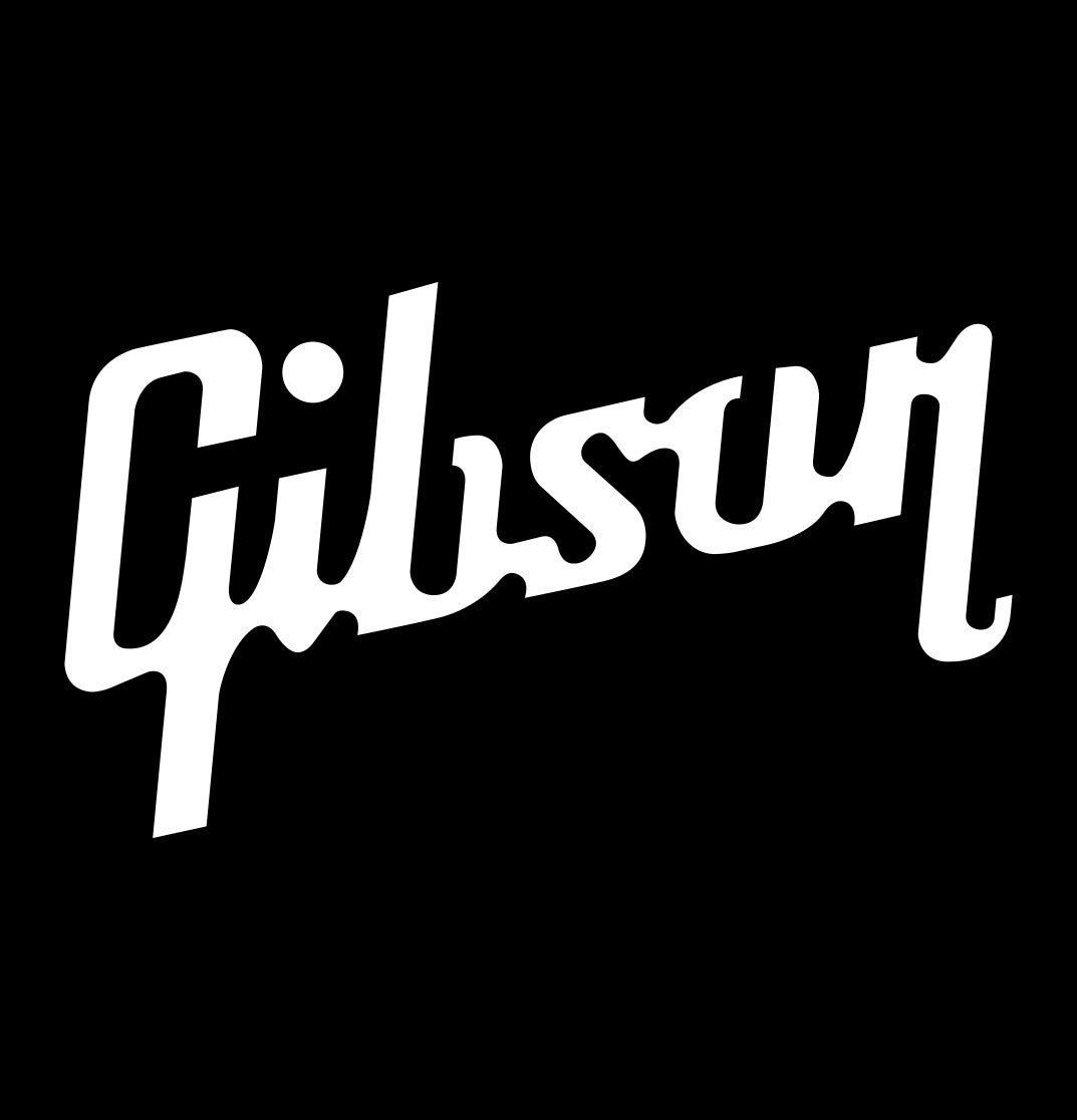 Gibson decal, music instrument decal, car decal sticker