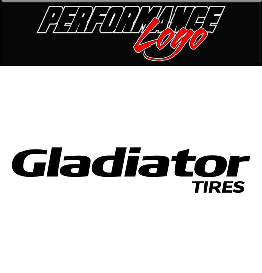 Gladiator Tires decal, performance car decal sticker