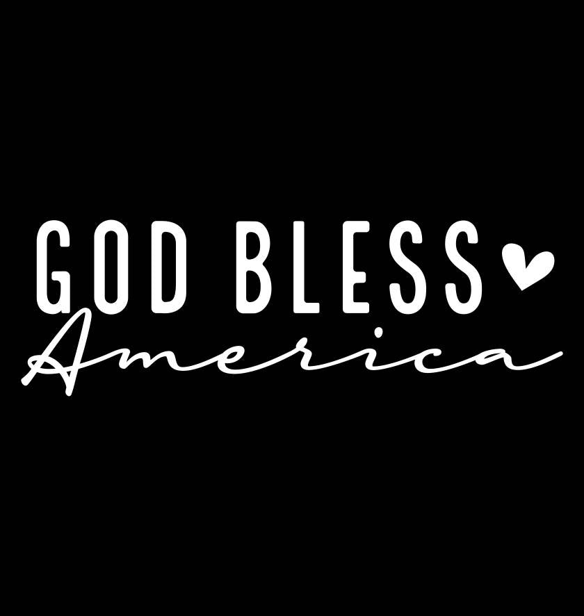 God Bless America decal