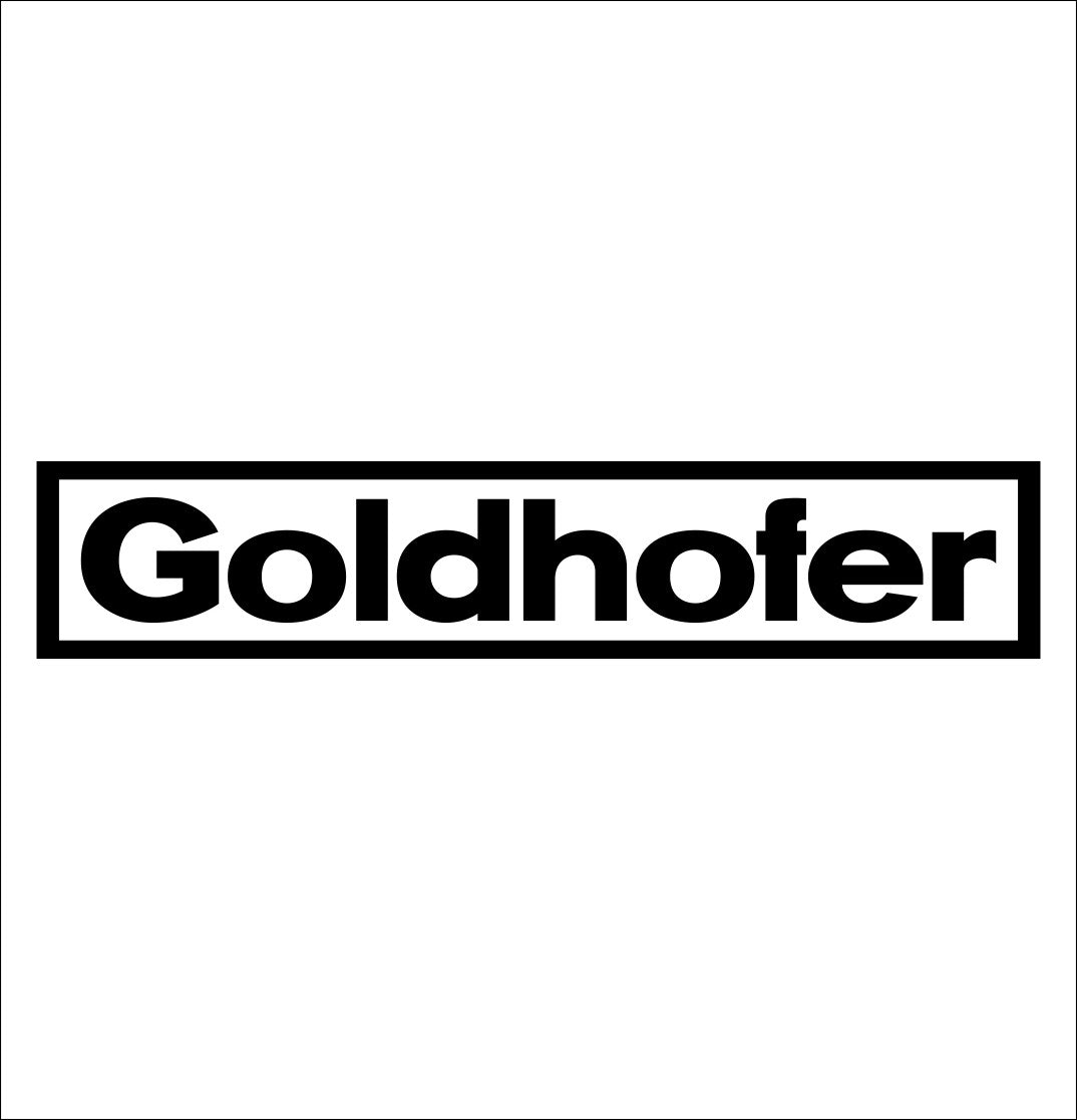 Goldhofer decal, car decal sticker