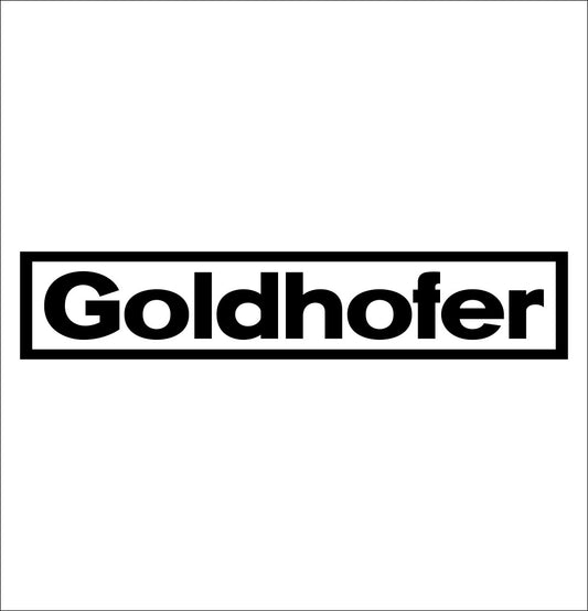 Goldhofer decal, car decal sticker