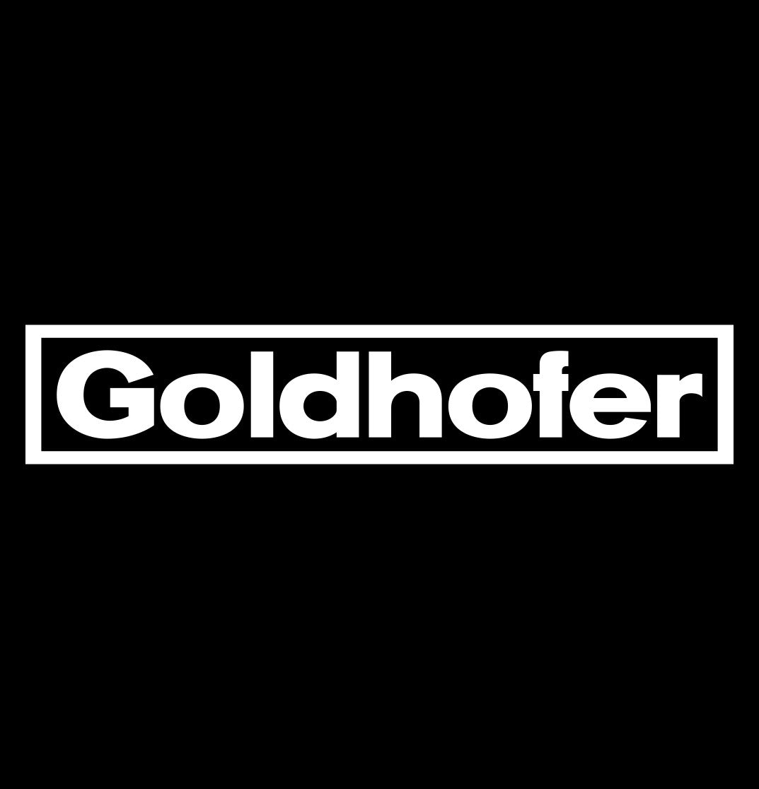 Goldhofer decal, car decal sticker