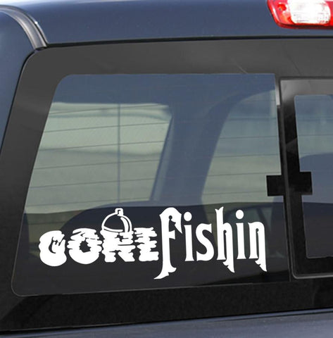 Fishing Decal, Fish Hook Decal, Gone Fishing, Vinyl Decal Truck Car Boat  Decal