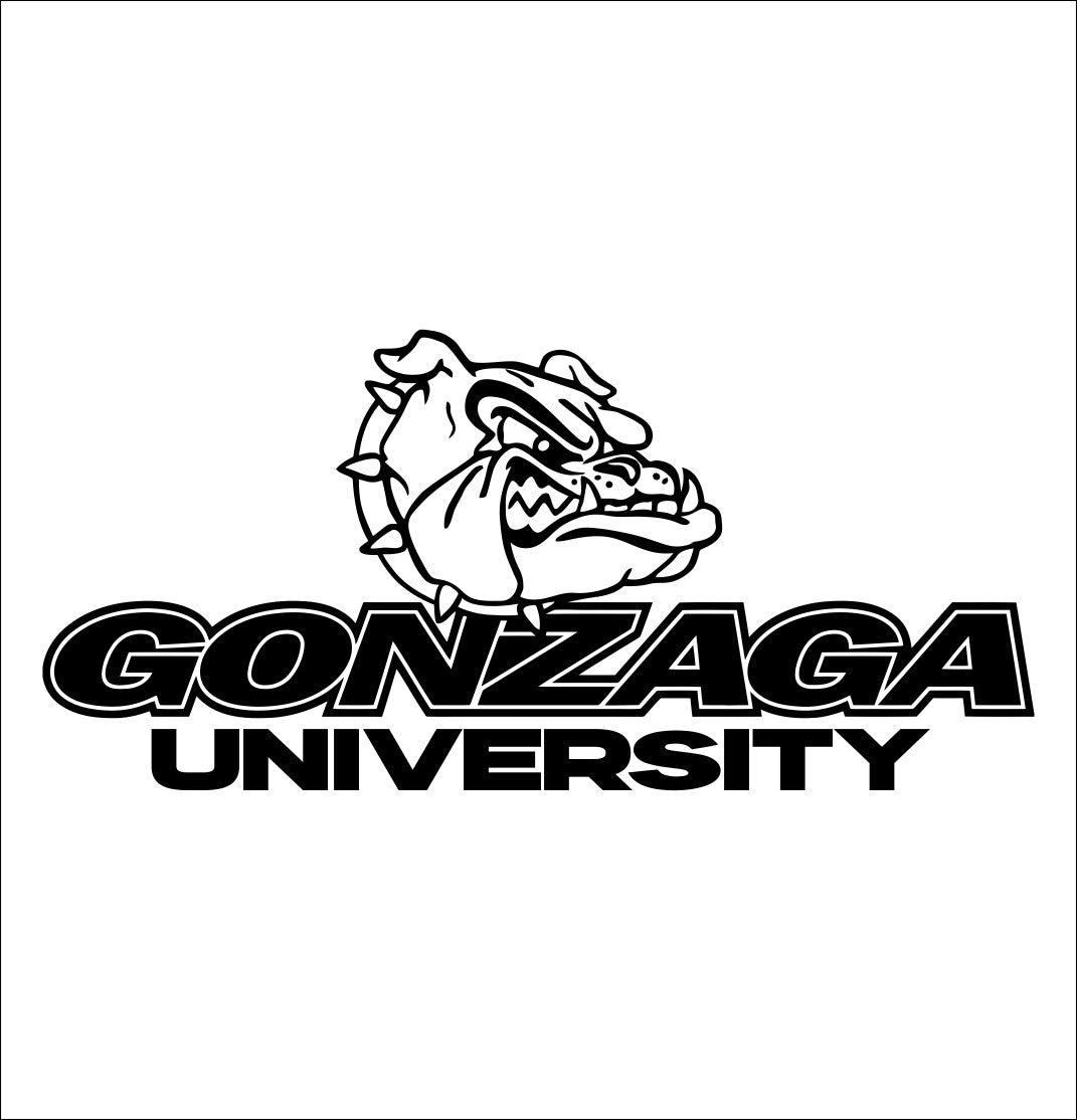 Gonzaga Bulldogs decal, car decal sticker, college football