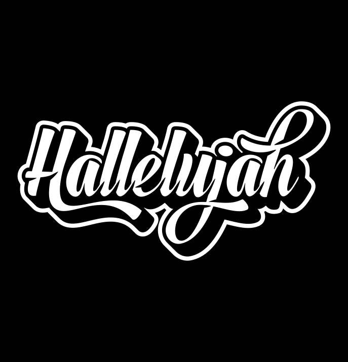 Hallelujah decal