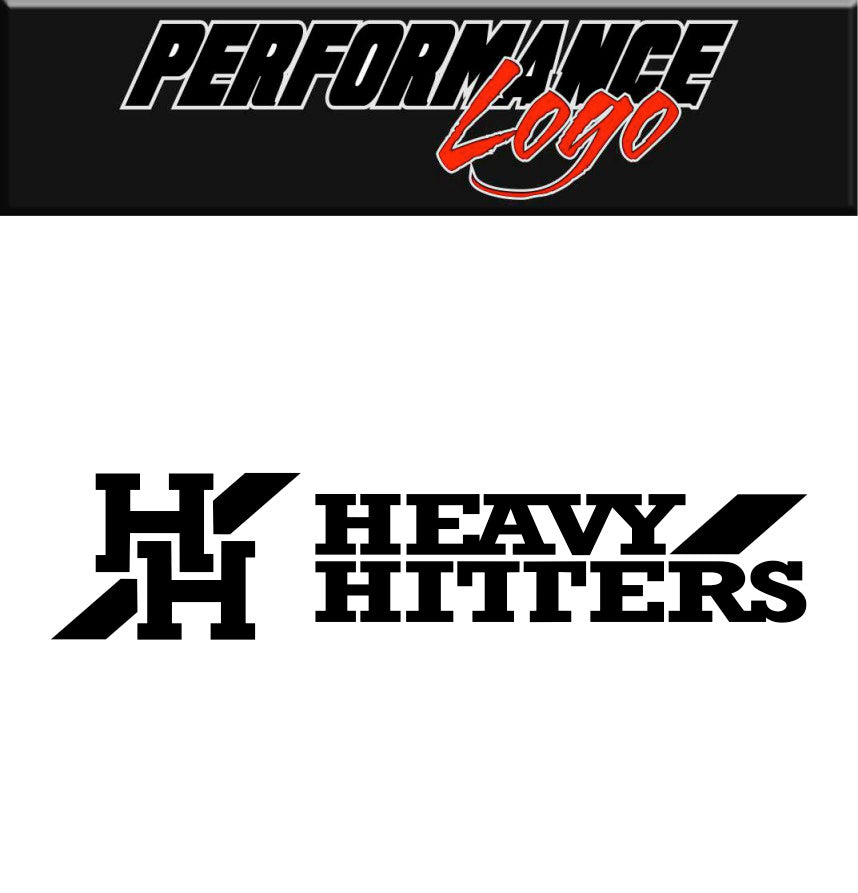 Heavy Hitters Wheels decal, performance car decal sticker