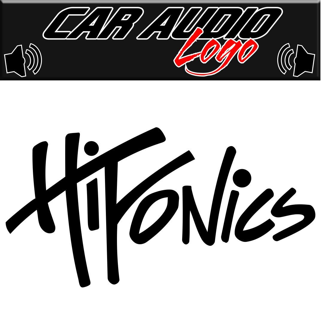 Hifonics decal, sticker, audio decal