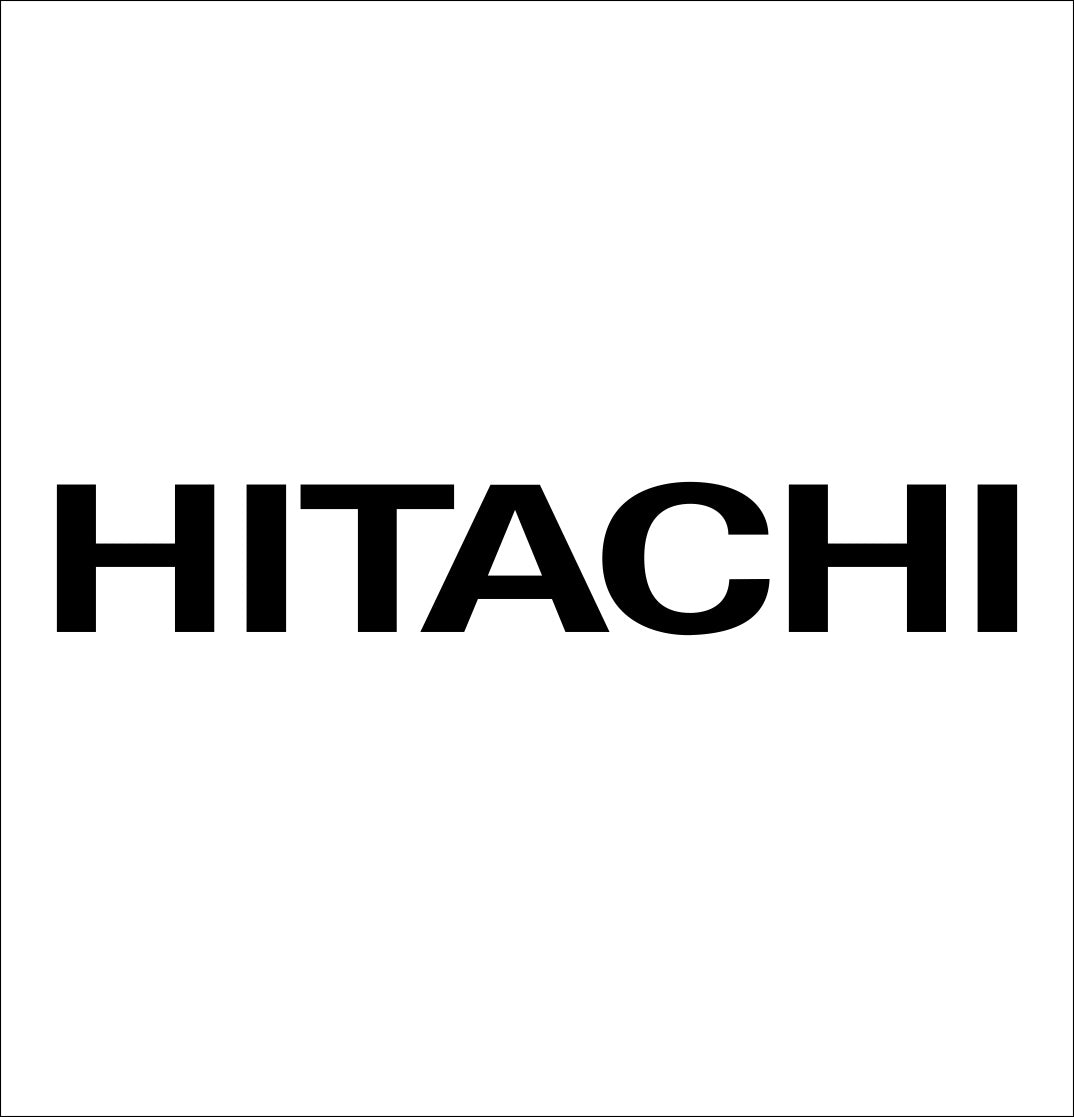 hitachi decal, car decal sticker