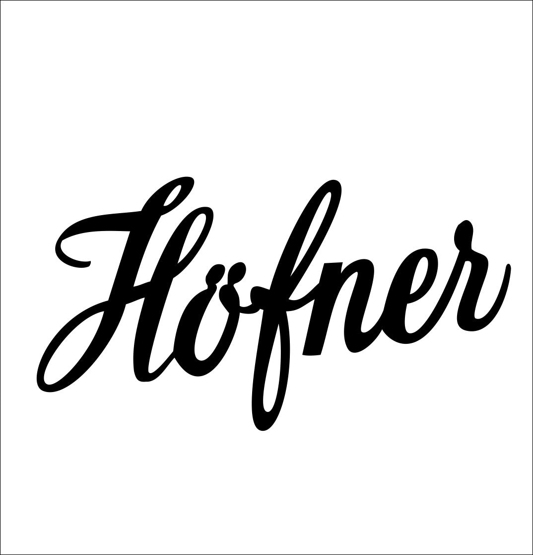 Hofner decal, music instrument decal, car decal sticker