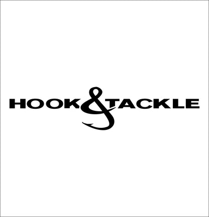 hook & tackle decal, car decal sticker