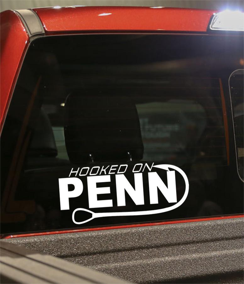 Hooked on Penn decal