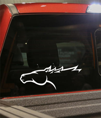 horse 5 flaming animal decal - North 49 Decals