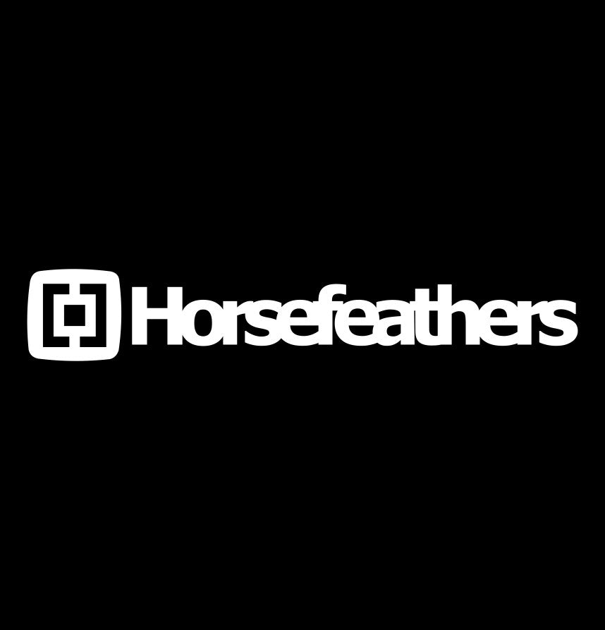 Horsefeathers decal, sticker, ski snowboard decal